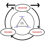 the basic idea behind Cognitive Behavioral Therapy, itself inspired by Stoic philosophy