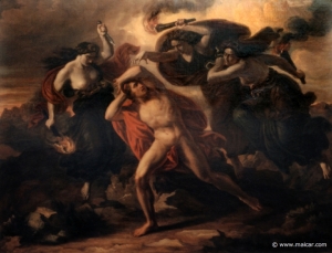 Orestes pursued by the Furies