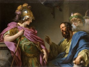 Socrates teaches Alcibiades